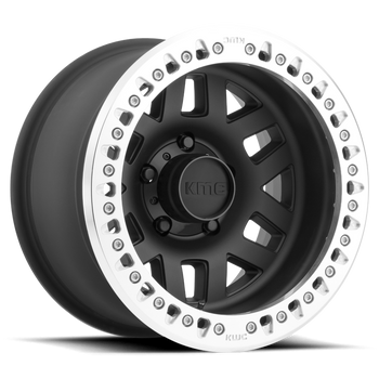 Felga aluminiowa KM229 Machete Crawl Beadlock Satin Black W/ Machined Ring KMC