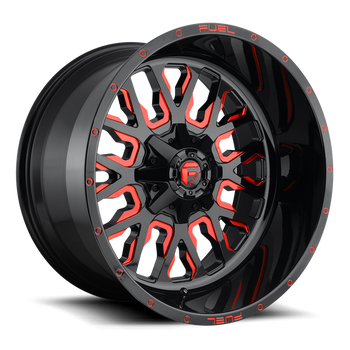 Felga aluminiowa D612 Stroke Gloss Black/Red Tinted Clear Fuel