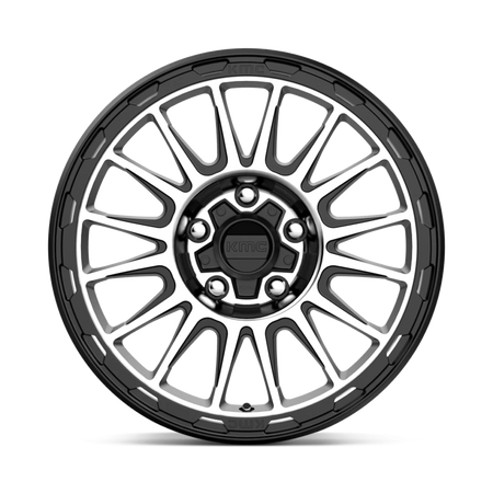 Felga aluminiowa KM542 Impact Satin Black Machined KMC