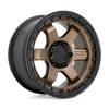 Felga aluminiowa D751 Block Matte Bronze W/ Black Ring Fuel