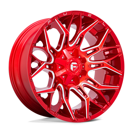 Felga aluminiowa D771 Twitch Candy RED Milled Fuel