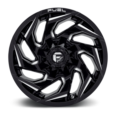 Felga aluminiowa D753 Reaction Gloss Black Milled Fuel