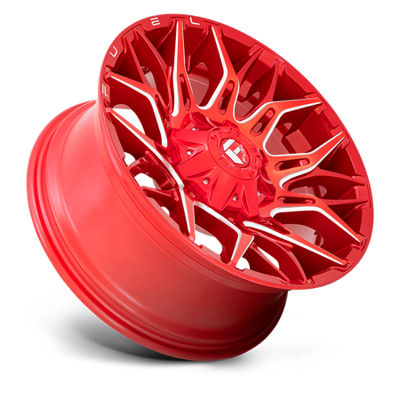 Felga aluminiowa D771 Twitch Candy RED Milled Fuel