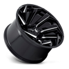 Felga aluminiowa D753 Reaction Gloss Black Milled Fuel