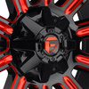 Felga aluminiowa D621 Hardline Gloss Black Red Tinted Clear Fuel