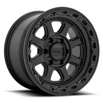 Felga aluminiowa KM548 Chase Satin Black W/ Gloss Black LIP KMC