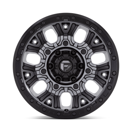 Felga aluminiowa D825 Traction Matte Gunmetal W/ Black Ring Fuel