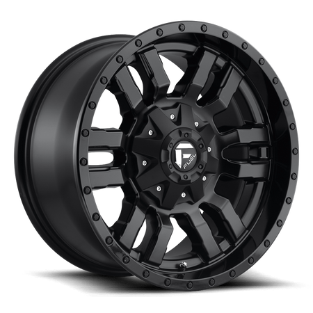 Felga aluminiowa D596 Sledge Matte Black Gloss Black LIP Fuel