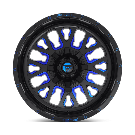 Felga aluminiowa D645 Stroke Gloss Black Blue Tinted Clear Fuel