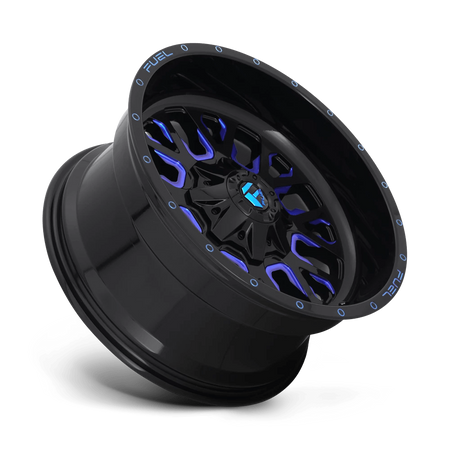 Felga aluminiowa D645 Stroke Gloss Black Blue Tinted Clear Fuel