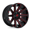 Felga aluminiowa D643 Contra Gloss Black RED Tinted Clear Fuel