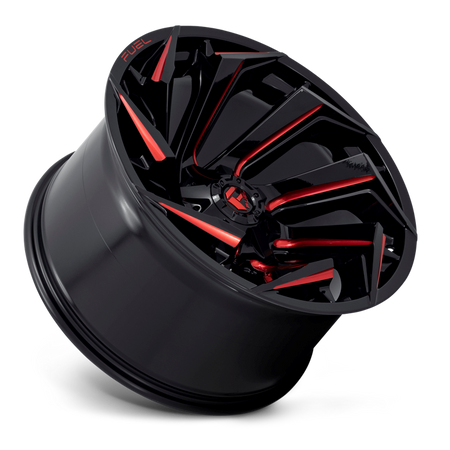 Felga aluminiowa D755 Reaction Gloss Black Milled W/ RED Tint Fuel