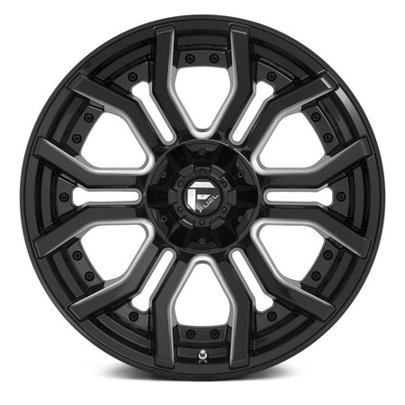 Felga aluminiowa D711 Rage Gloss Black Milled Fuel