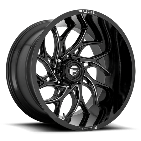 Felga aluminiowa D741 Runner Gloss Black Milled Fuel
