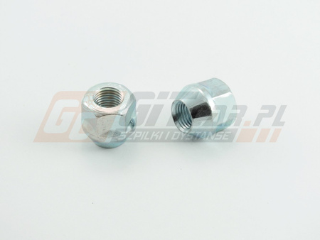 Nakrętka przelotowa M14x1,5x24mm k.22 stożek ocynk