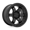 Felga aluminiowa D750 Block Matte Black W/ Black Ring Fuel
