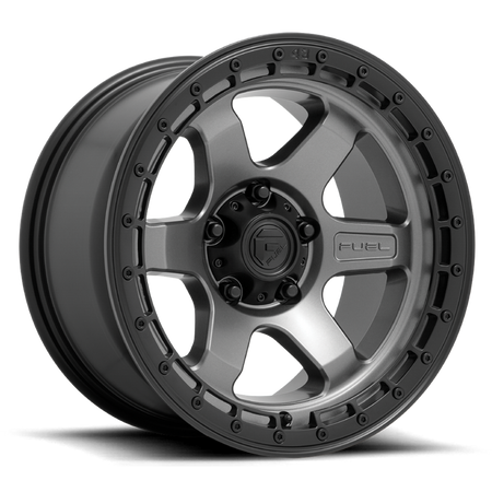 Felga aluminiowa D752 Block Matte Gunmetal W/ Black Ring Fuel