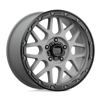 Felga aluminiowa KM535 Grenade Off-road Matte Gray W/ Matte Black LIP KMC