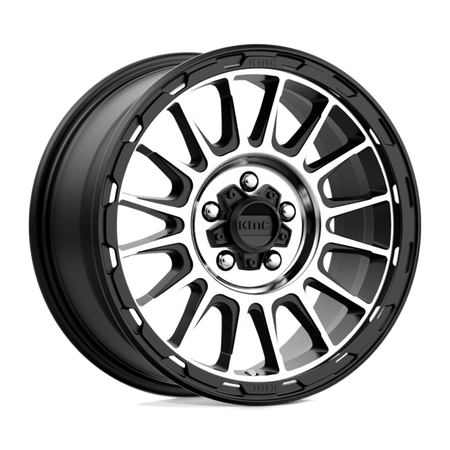 Felga aluminiowa KM542 Impact Satin Black Machined KMC