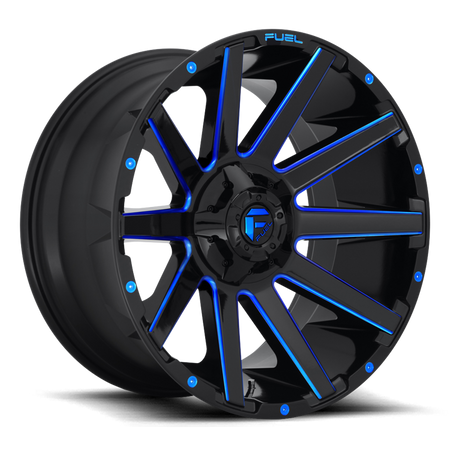 Felga aluminiowa D644 Contra Gloss Black/Blue Tinted Clear Fuel