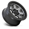 Felga aluminiowa D752 Block Matte Gunmetal W/ Black Ring Fuel
