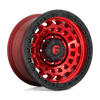 Felga aluminiowa D632 Zephyr Candy RED Black Bead Ring Fuel