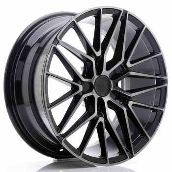 JR Wheels JR38 18x8 ET35-45 5H BLANK Black Brushed w/Tinted Face