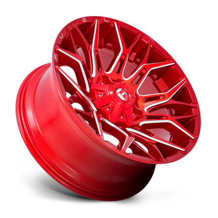 Felga aluminiowa D771 Twitch Candy RED Milled Fuel