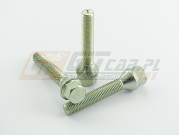 Śruby do felg M12x1,5x60mm stożek klucz 17