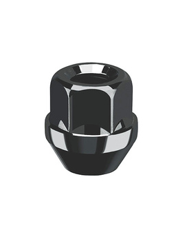 Nakrętka przelotowa GC M14x1,25x25mm stożek k.19 czarna