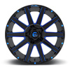 Felga aluminiowa D644 Contra Gloss Black/Blue Tinted Clear Fuel