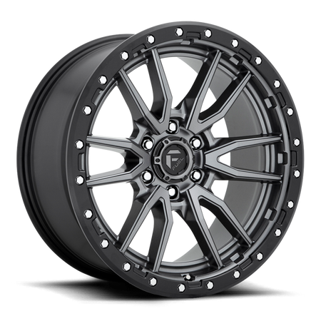 Felga aluminiowa D680 Rebel 6 Matte Gun Metal/Black Ring Fuel