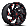 Felga aluminiowa D755 Reaction Gloss Black Milled W/ RED Tint Fuel