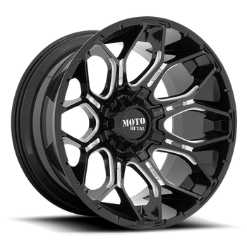 Felga aluminiowa MO808 Sniper Gloss Black Milled Moto Metal