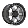 Felga aluminiowa D752 Block Matte Gunmetal W/ Black Ring Fuel