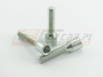 Śruby do felg wąskootorowych M12x1,25x50mm stożek TORX