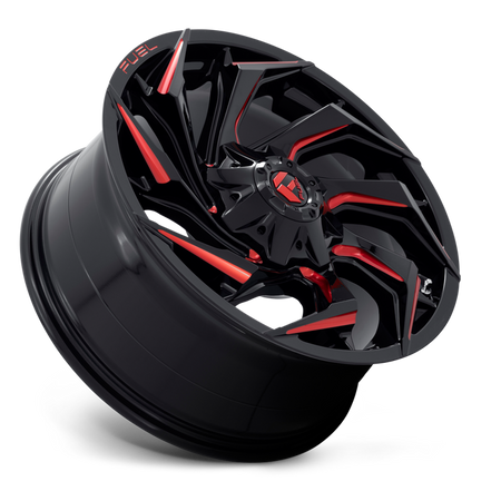 Felga aluminiowa D755 Reaction Gloss Black Milled W/ RED Tint Fuel