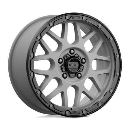 Felga aluminiowa KM535 Grenade Off-road Matte Gray W/ Matte Black LIP KMC
