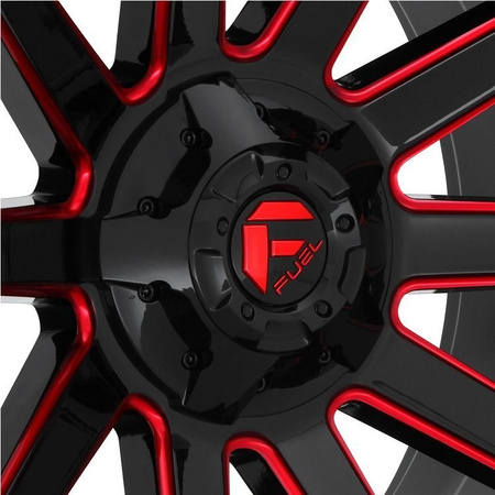 Felga aluminiowa D643 Contra Gloss Black/Red Tinted Clear Fuel