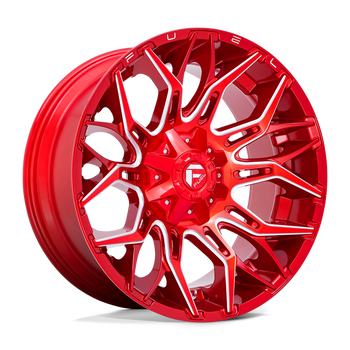 Felga aluminiowa D771 Twitch Candy RED Milled Fuel