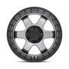 Felga aluminiowa D752 Block Matte Gunmetal W/ Black Ring Fuel