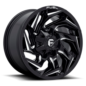 Felga aluminiowa D753 Reaction Gloss Black Milled Fuel
