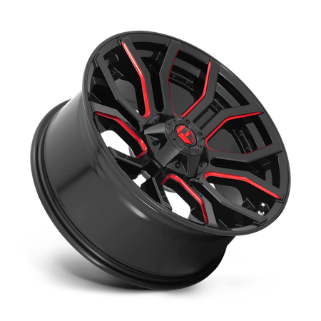 Felga aluminiowa D712 Rage Gloss Black RED Tinted Clear Fuel