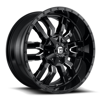 Felga aluminiowa D595 Sledge Gloss Black Milled Fuel