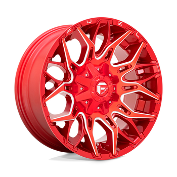 Felga aluminiowa D771 Twitch Candy RED Milled Fuel