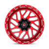 Felga aluminiowa D691 Triton Candy RED Milled Fuel