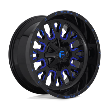 Felga aluminiowa D645 Stroke Gloss Black Blue Tinted Clear Fuel