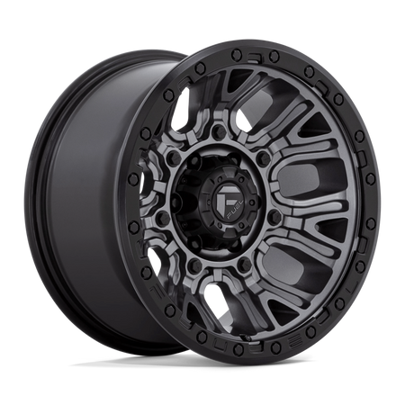 Felga aluminiowa D825 Traction Matte Gunmetal W/ Black Ring Fuel