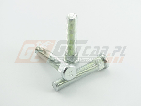 Szpilka radełkowana do piasty M12x1,25x62mm rad 14,3