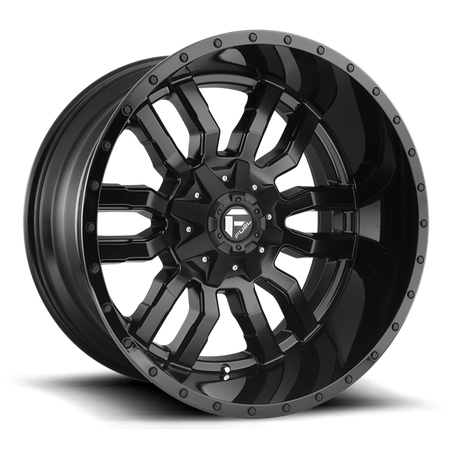 Felga aluminiowa D596 Sledge Matte Black Gloss Black LIP Fuel